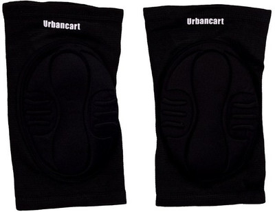 

Urbancart Knee cap Brace Sleeves for Joint Pain & Arthritis Relief (1 Pair) Knee Support (, Black