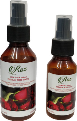 

Roz 100% Pure Premium Rose Water 160ml (100ml,60ml)(160 ml)