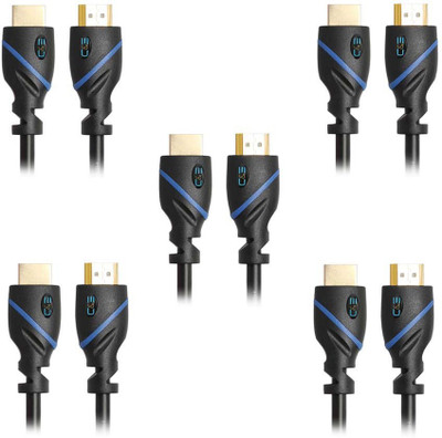 

CE TV-out Cable High Speed HDMI Cable Supports Ethernet, 3D and Audio Return, 25 Feet, 5 Pack(Black, For Xbox, 7.62 m)