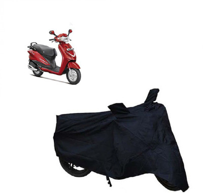 Auto Age Two Wheeler Cover for Hero(Duet, Black)