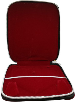 

Aumni Crafts Velvet Necklace Set Zipper Box [For Jewel Set Packing] 18x16x1.5cm Rectangle Red (Pack of 3 pieces) Velvet Necklace Set Zipper Box Vanity Box(Red)