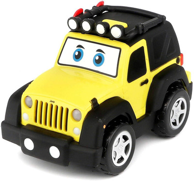

BB Junior Jeep Wrangler Light & Sound - Vehicle Toy(Yellow, Black), Black;yellow