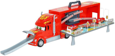 

WE-BLINK Big Fire Control Red Truck with Tracks and Accessories(Red)