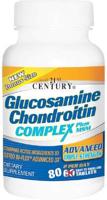 

21st Century 21st Century, Glucosamine Chondroitin Complex Plus MSM,(80 No)