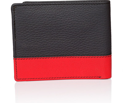 

Leo Men Casual Black, Red Genuine Leather Wallet(7 Card Slots), Brown