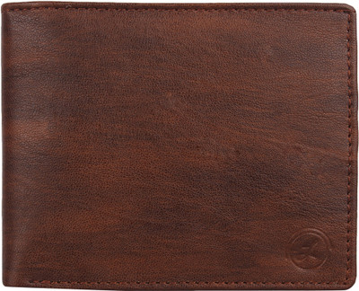 

LIMERENCE Men Brown Genuine Leather Wallet(7 Card Slots)