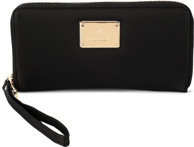 

Van Heusen Women Evening/Party Black Artificial Leather Wallet(12 Card Slots)