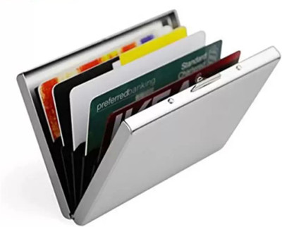 

Aditya Traders Boys Casual Silver Aluminium Card Holder(6 Card Slots)