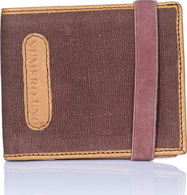 

Leo Men Casual Brown Canvas Wallet(7 Card Slots), Black