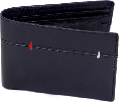 

DEEGORE Men Formal Black Genuine Leather Wallet(5 Card Slots)