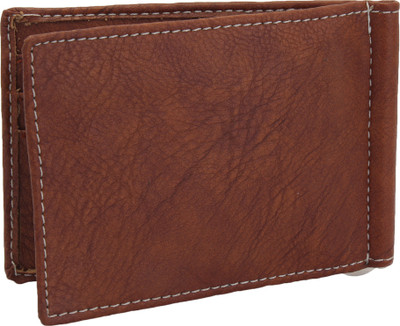 

Lady bar Men Casual Tan Genuine Leather Wallet(6 Card Slots)
