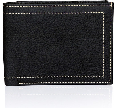 

Leo Men Formal Black Genuine Leather Wallet(7 Card Slots)