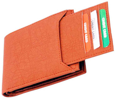 

ibex Men Tan Artificial Leather Wallet(5 Card Slots)