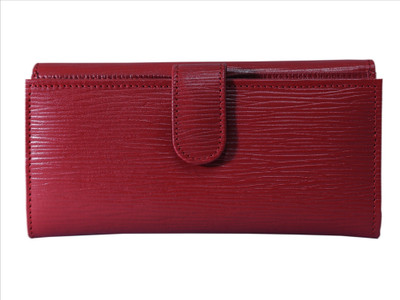 

G'leani Women Evening/Party Red Genuine Leather Wallet(12 Card Slots)