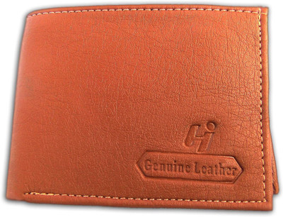 

Hi1 Men Casual Tan Genuine Leather Wallet(5 Card Slots)