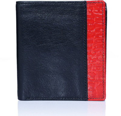 

Leo Men Casual Black, Red Genuine Leather Wallet(6 Card Slots)