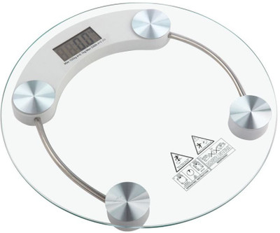 

NXT POWER WS-300A Personal Weight Machine 6mm Round Glass WS-45 Weighing Scale(Transparent)