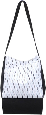 

Kanyoga Cotton Ikat Printed Bag With Mat Holder 31L x 31W cm- Black & White Yoga Blocks(Black, White Pack of 1)