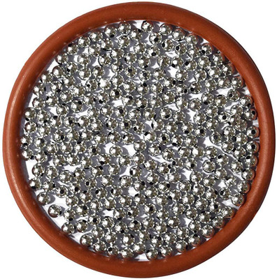 

AsianHobbyCrafts Colourful Shining Beads - Round, qty 50 g :Silver (6mm)