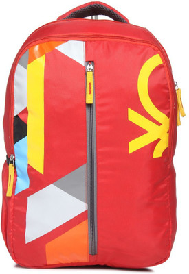 

United Colors of Benetton COLLEGE BACKPACK 21.3 L Laptop Backpack(Red), 17c