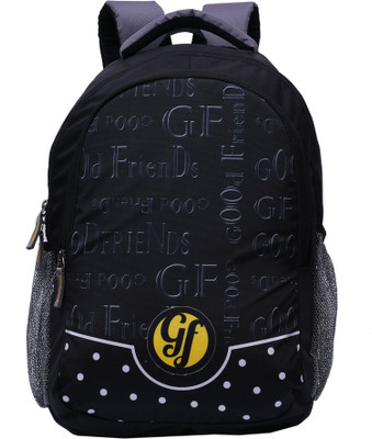 

Good Friends Lightweight Water Resistant Fabric 30 Backpack(Black)