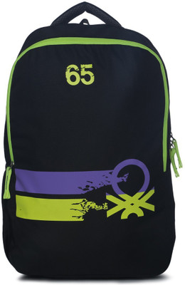 

United Colors of Benetton COLLEGE BACKPACK 21.3 L Laptop Backpack(Black), 100