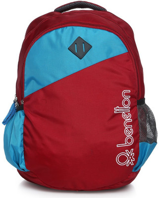

United Colors of Benetton CASUAL SCHOOL BACKPACK 34.1 L Backpack(Red), 17c
