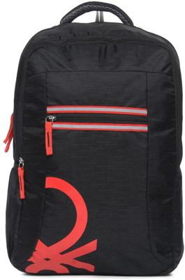 

United Colors of Benetton COLLEGE BACKPACK 21.3 L Laptop Backpack(Black), 100