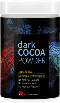 

looms & weaves Special Dark Cocoa Powder - 250g [All Natural, Unsweetened, Vegan & Gluten-Free] Cocoa Powder(250 g)