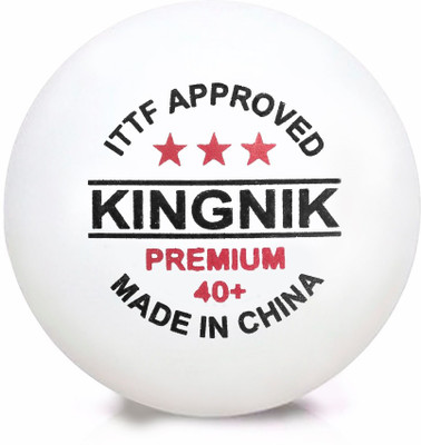 

KINGNIK 40+ PREMIUM Table Tennis Ball(Pack of 6, White)