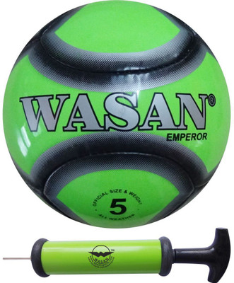 

Wasan Emperor Football Green- with Pump (12 years and above) Football - Size: (Pack of 1, Green