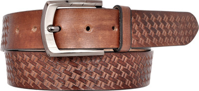 

Ajeraa Men Casual Brown Genuine Leather Belt
