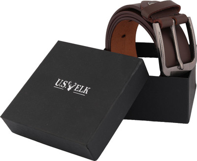 

U.S.ELK Men Casual Brown Genuine Leather Belt, U.S.ELK Men Formal Brown Genuine Leather Belt, U.S.ELK Men Casual Brown Genuine Leather Belt