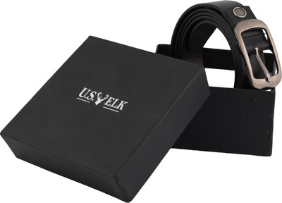 

U.S.ELK Men Formal Black Genuine Leather Belt, U.S.ELK Men Casual Black Genuine Leather Belt, U.S.ELK Men Casual Black Genuine Leather Belt, U.S.ELK Men Casual Black Genuine Leather Belt
