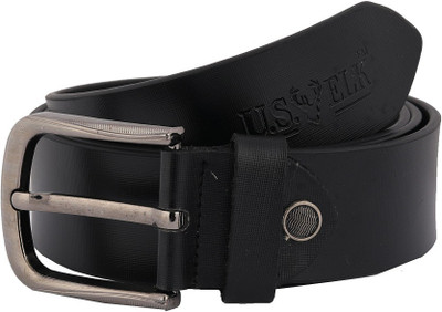 

U.S.ELK Men Casual Black Genuine Leather Belt, U.S.ELK Men Formal Black Genuine Leather Belt, U.S.ELK Men Casual Black Genuine Leather Belt