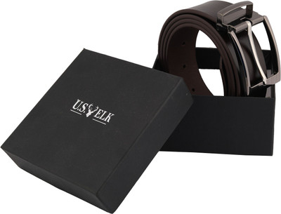 

U.S.ELK Men Casual Brown Genuine Leather Belt, U.S.ELK Men Formal Brown Genuine Leather Reversible Belt, U.S.ELK Men Casual Brown Genuine Leather Belt