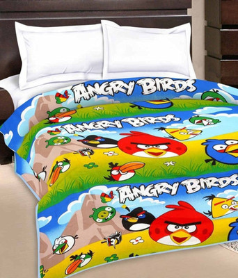 

RJ Craft Cartoon  AC Blanket(Poly Cotton, Blue