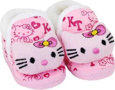 

Neska Moda 0 To 12 Month Premium Baby Booties(Toe to Heel Length - 12 cm Pink)