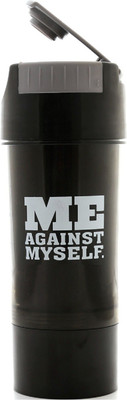 

GetSweat (MS-810) Smart Shaker 500 ml With Container 500ml (Black) 500 ml Shaker(Pack of 1, Black)