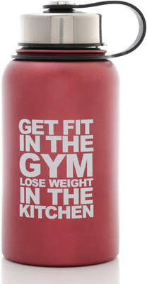 

GetSweat Stainless Steel Shaker For Exercise, Gym, Running, Yoga & Other Sports 500ml Red 500 Shaker(Pack of 1, Red)