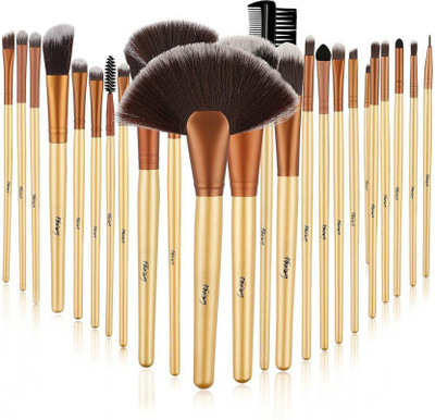 

Forever 21 Brush Book ! Makeup Brush Collection (24 Pcs Gold)(Pack of 24)