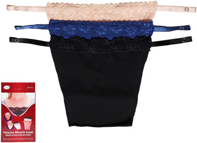 FINESSE Women Mock Camisole(Pack of 3)