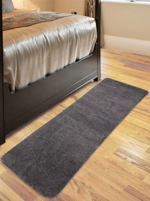 Saral Home Grey Polyester Runner(2 ft,  X 6 ft, Rectangle)