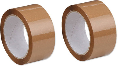 

AutoVHPR Single Sided HandHeld Brown Tape 1.5 Inch Wide 65 Meters Long (Manual)(Set of 2, Brown)