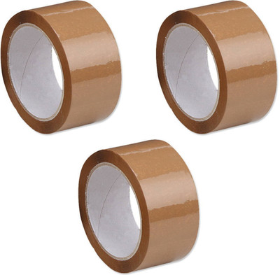 

AutoVHPR Single Sided HandHeld Premium Quality Brown Tape 1.5 Inch Wide 100 Meters Long (Manual)(Set of 3, Brown)