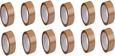 

AutoVHPR Single Sided HandHeld Brown Tape One Inch Wide 100 Meters Long (Manual)(Set of 12, Brown)