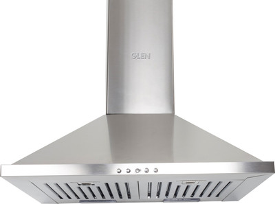 

GLEN Pyramid Kitchen Chimney 6050 Junior DX Stainless Steel Baffle Filters 60 cm 1000 m3/h Wall Mounted Chimney(silver 1000 CMH)