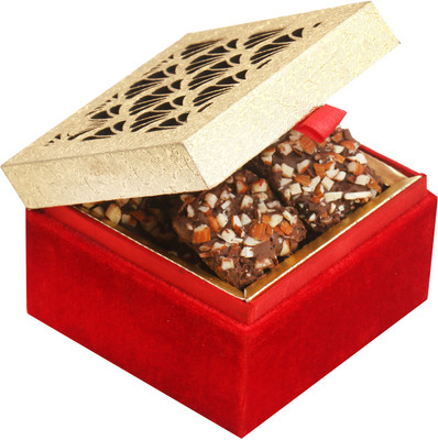 

Ghasitaram Gifts Diwali Gifts - Golden Lazer English Brittle Chocolates Box Brittles(200 g)