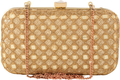 

Anekaant Party Yellow Clutch