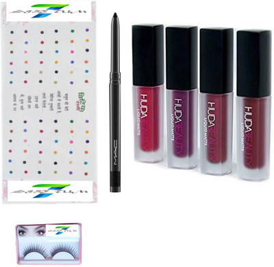

SIRF TUM 7 SIRF TUM 7EYELASHES,SIRF TUM BINDI,,MAC KAJAL,HUDA BEAUTY RED EDATTION ( SET 7)(Set of 7)